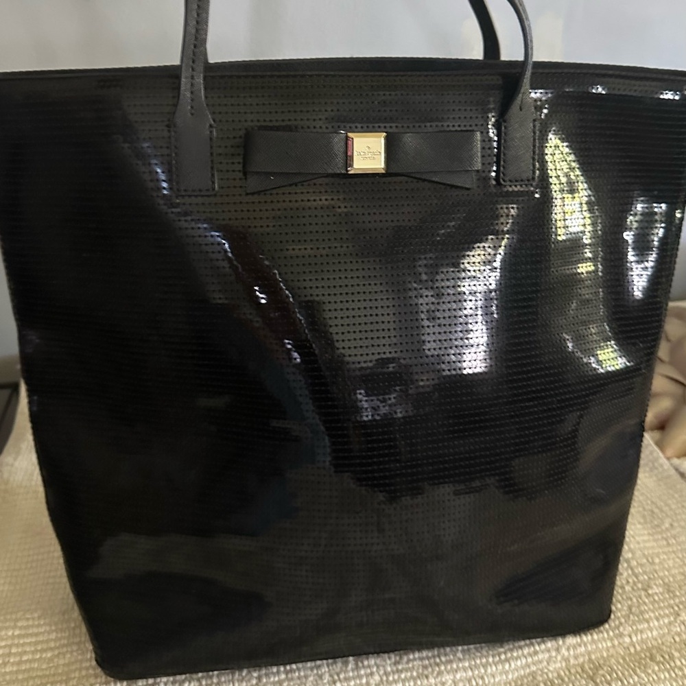 Kate Spade black sequin purse . 16 w x 13 h